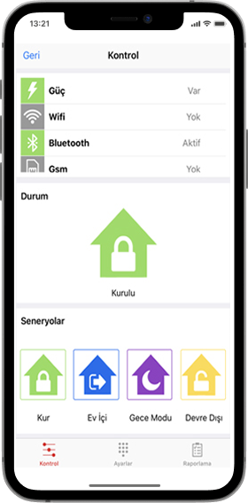 mobil uygulamalı alarm