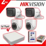 Hikvision 4 Kameralı Güvenlik Seti
