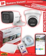 2 Kameralı Hikvision İP Kamera Sistemi Seti