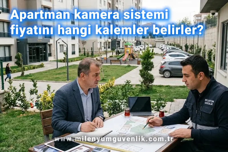 Apartman girişleri ve ortak alanlar için güvenlik kameraları, NVR kayıt cihazı ve kamera sistemi kurulum ekipmanları