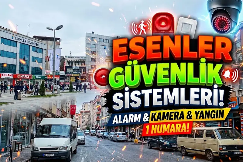 İstanbul Esenler’de ev, iş yeri ve apartmanlar için alarm sistemi, güvenlik kamerası ve yangın alarm çözümleri