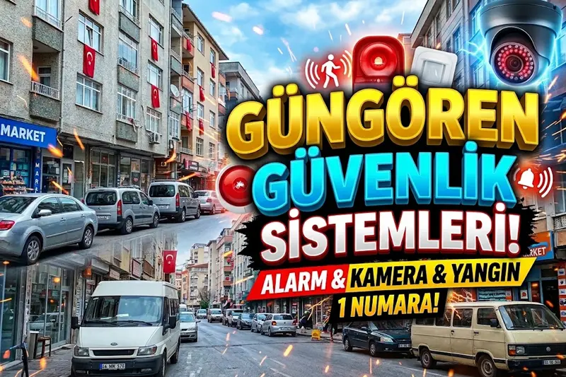 İstanbul Güngören'de ev ve iş yerleri için güvenlik kamerası, hırsız alarm sistemi ve profesyonel güvenlik sistemi kurulumu