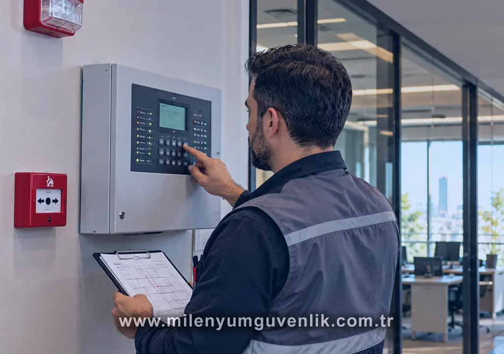 Yangın alarm sistemleri kurulumu ve yangın algılama paneli teknik kontrolü